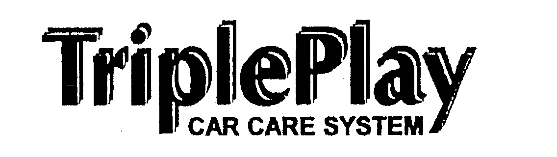 Trademark Logo TRIPLEPLAY CAR CARE SYSTEM
