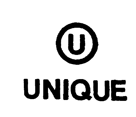 Trademark Logo U UNIQUE