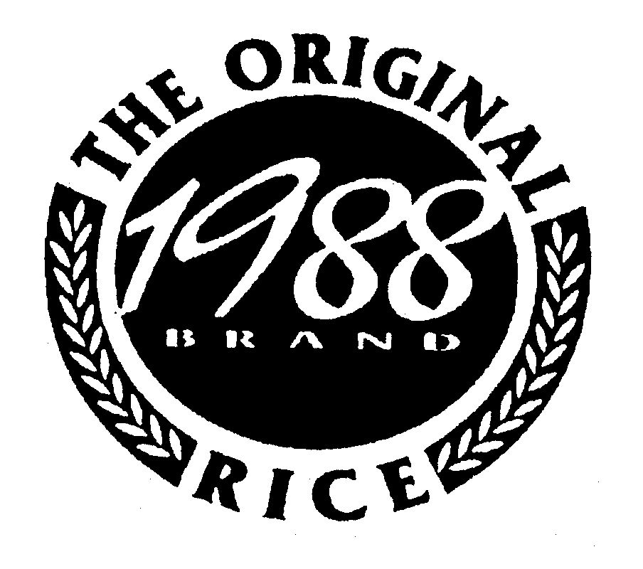 Trademark Logo THE ORIGINAL RICE 1988 BRAND