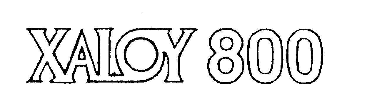 Trademark Logo XALOY 800