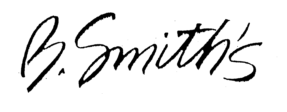 Trademark Logo B. SMITH'S