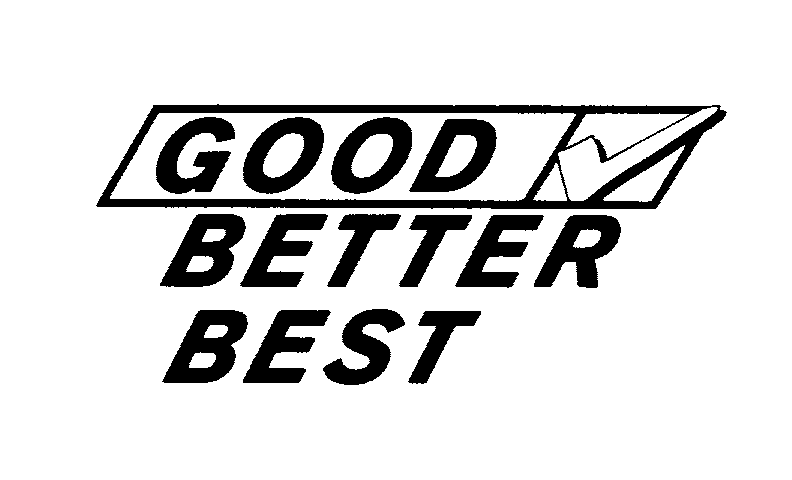 GOOD BETTER BEST