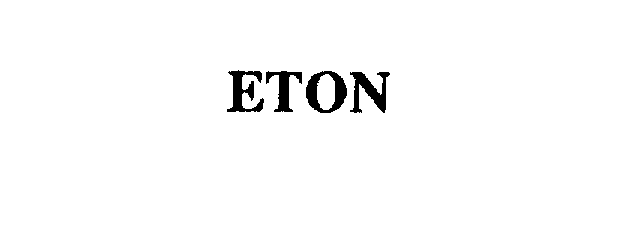 Trademark Logo ETON