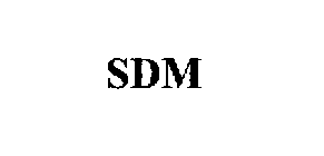 Trademark Logo SDM