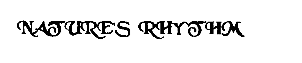 Trademark Logo NATURE'S RHYTHM