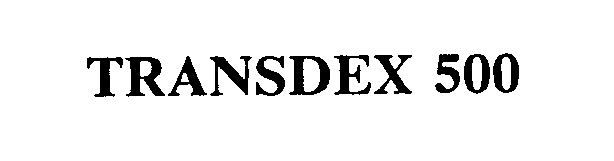 Trademark Logo TRANSDEX 500