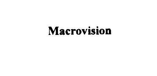  MACROVISION