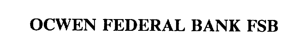 Trademark Logo OCWEN FEDERAL BANK FSB