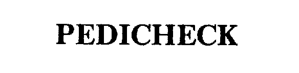 Trademark Logo PEDICHECK