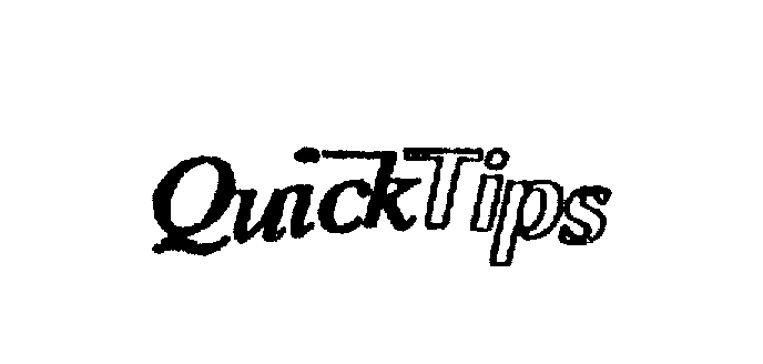 Trademark Logo QUICKTIPS