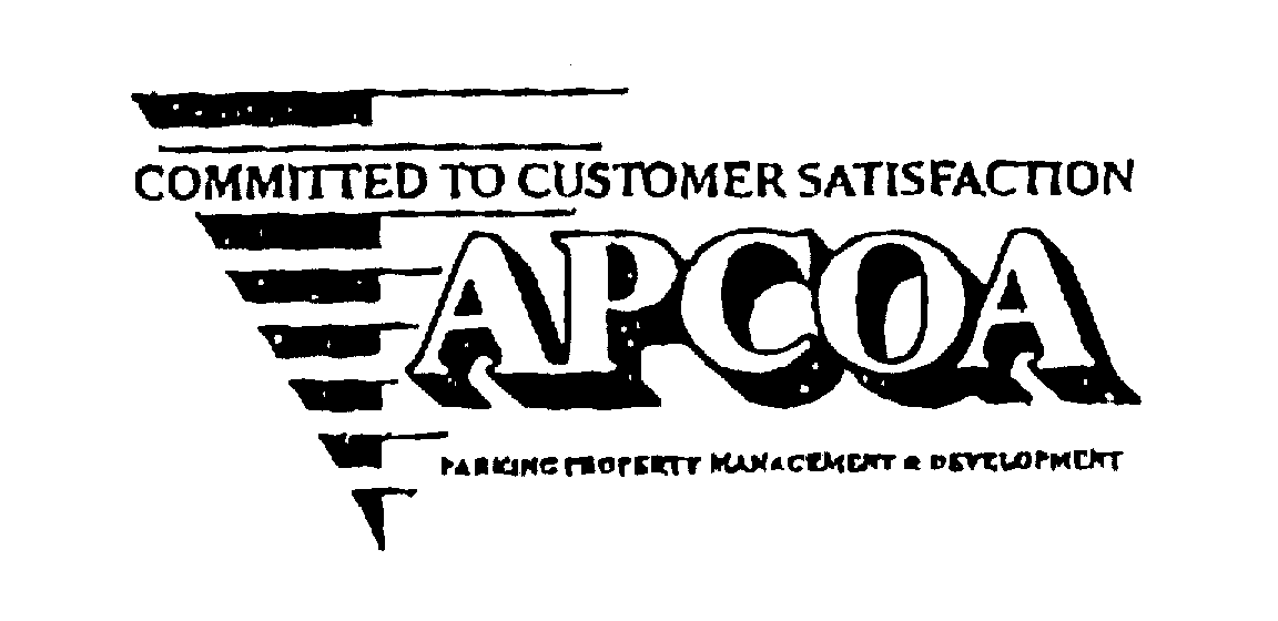 Trademark Logo APCOA COMMITTED TO CUSTOMER SATISFACTION PARKING PROPERTY MANAGEMENT & DEVELOPMENT