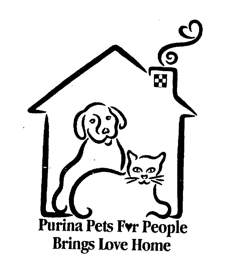 Trademark Logo PURINA PETS FOR PEOPLE BRINGS LOVE HOME