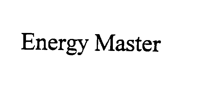 Trademark Logo ENERGY MASTER