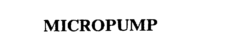 Trademark Logo MICROPUMP