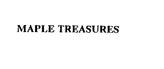 Trademark Logo MAPLE TREASURES