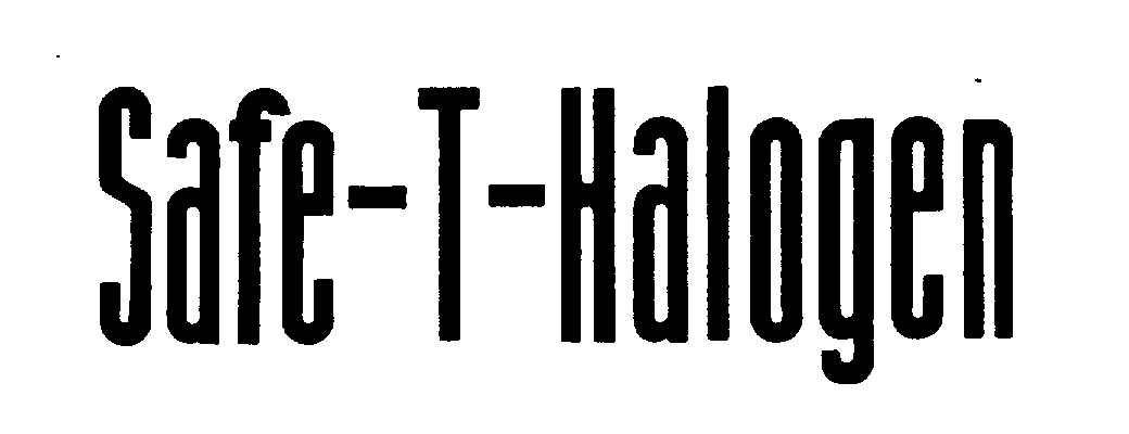Trademark Logo SAFE-T-HALOGEN