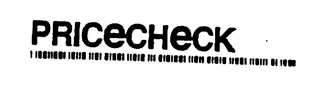 Trademark Logo PRICECHECK