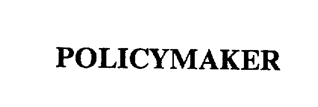 Trademark Logo POLICYMAKER