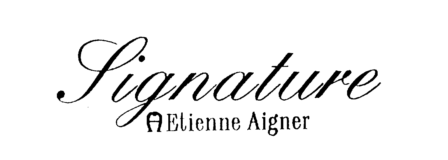 SIGNATURE ETIENNE AIGNER