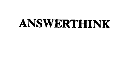 Trademark Logo ANSWERTHINK