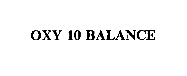  OXY 10 BALANCE