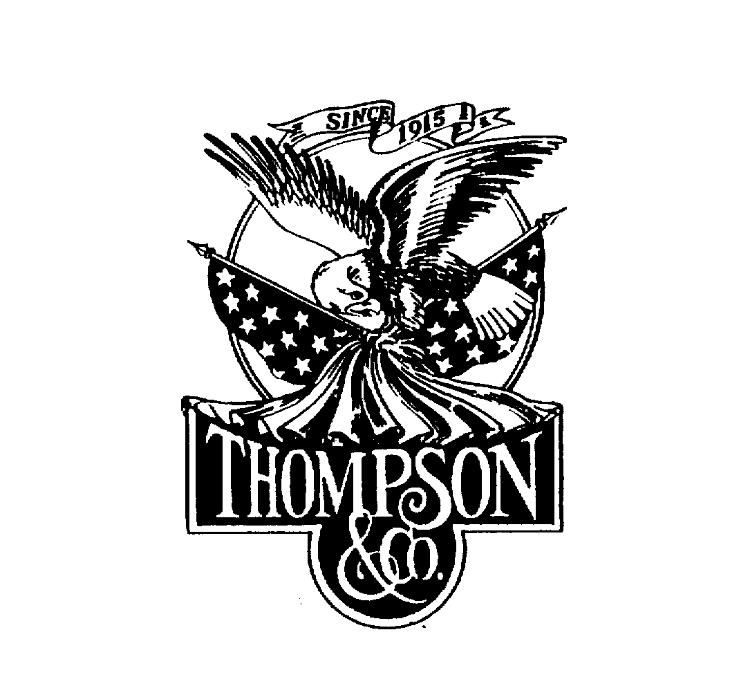 Trademark Logo THOMPSON & CO. SINCE 1915