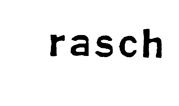 Trademark Logo RASCH