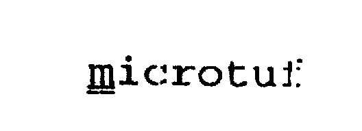 Trademark Logo MICROTUF