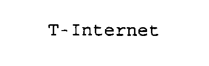 Trademark Logo T-INTERNET