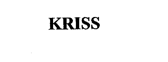 Trademark Logo KRISS
