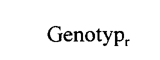 Trademark Logo GENOTYPR