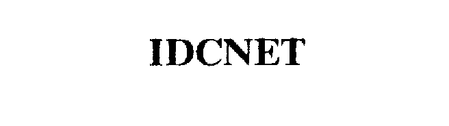 Trademark Logo IDCNET