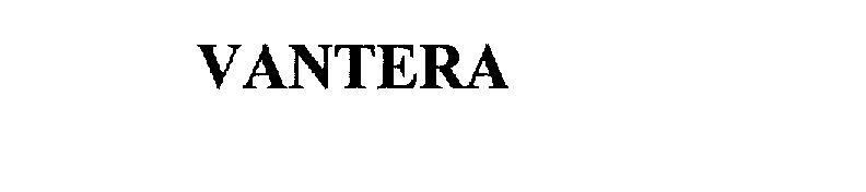 Trademark Logo VANTERA