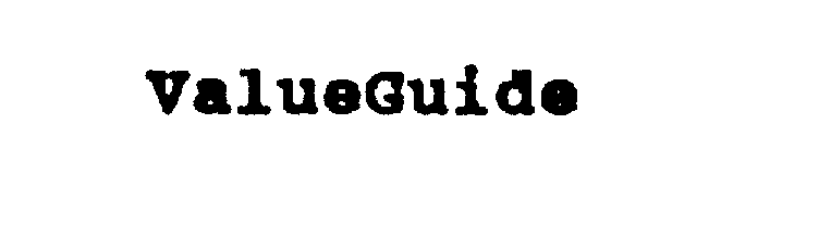 Trademark Logo VALUEGUIDE