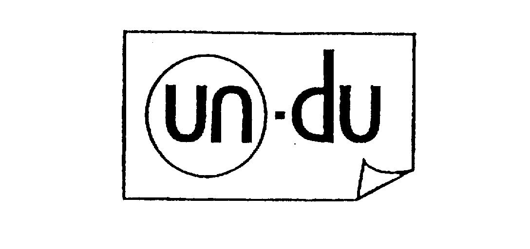 Trademark Logo UN -DU