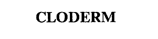 Trademark Logo CLODERM