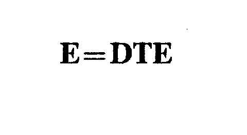 Trademark Logo E=DTE