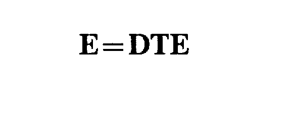 Trademark Logo E=DTE