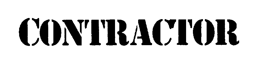 Trademark Logo CONTRACTOR