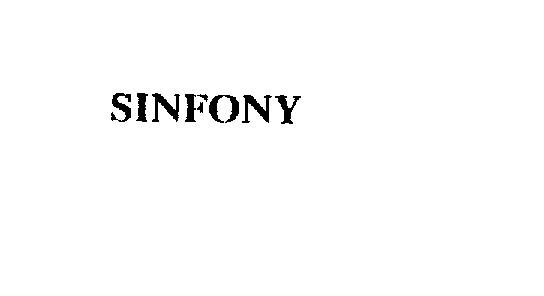 Trademark Logo SINFONY