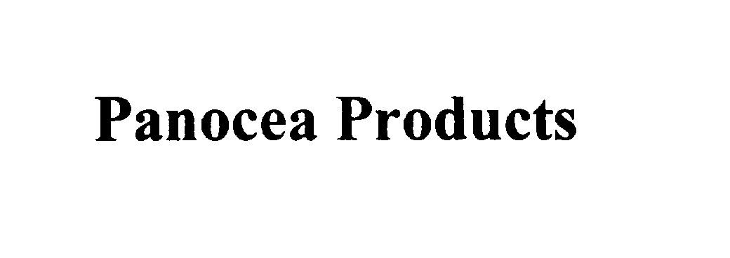  PANOCEA PRODUCTS