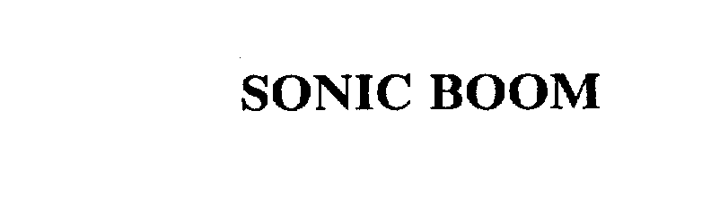 Trademark Logo SONIC BOOM
