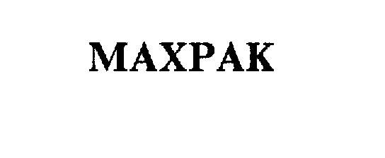 Trademark Logo MAXPAK