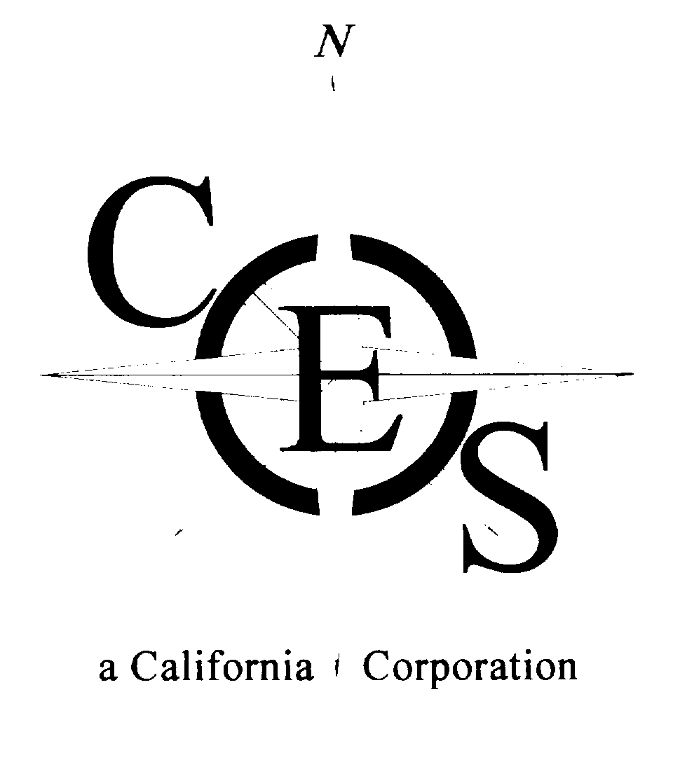 Trademark Logo CES A CALIFORNIA CORPORATION