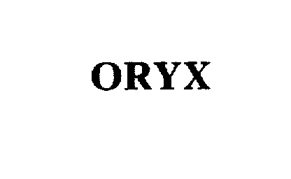 Trademark Logo ORYX