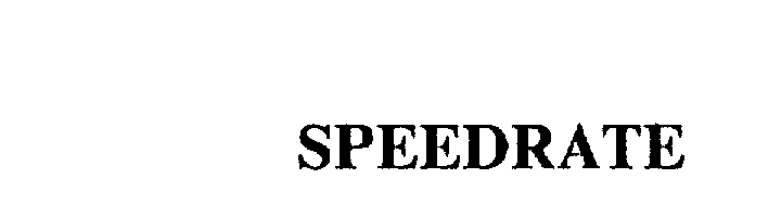 Trademark Logo SPEEDRATE