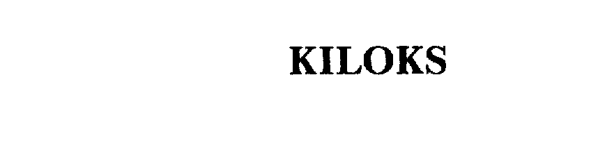 Trademark Logo KILOKS