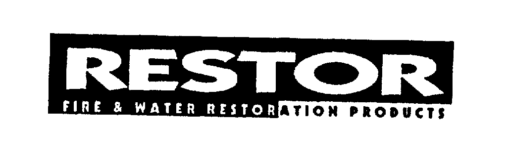  RESTOR FIRE &amp; WATER RESTORATION PRODUCTS