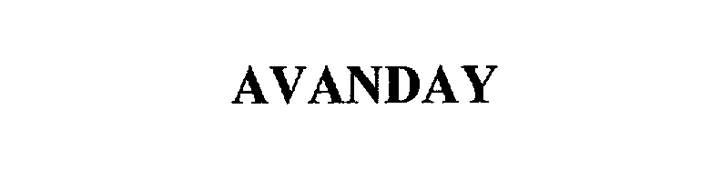 Trademark Logo AVANDAY