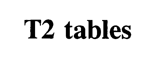  T2TABLES